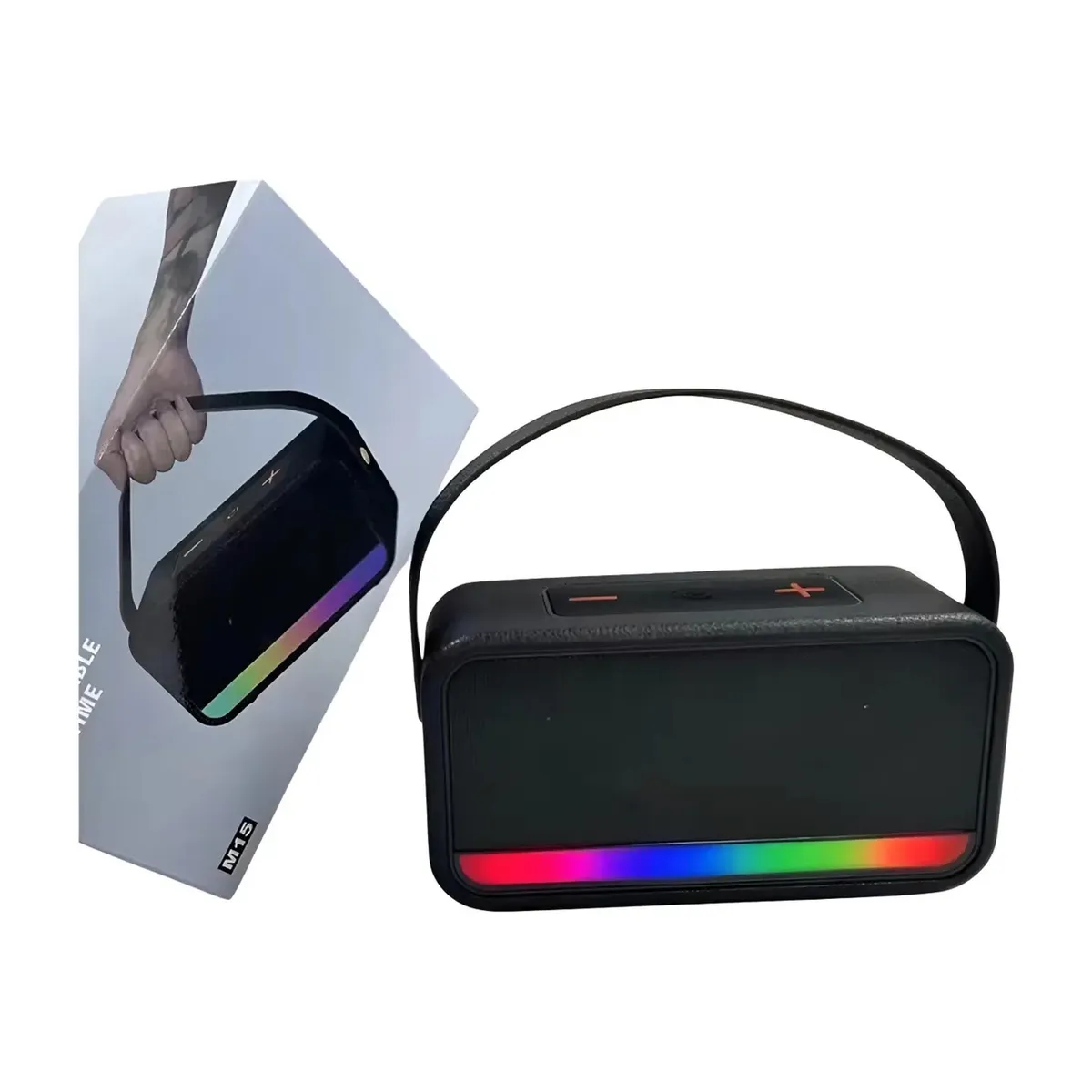 GENERICO - Parlante Portátil Bluetooth Inalámbrico Con Correa
