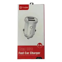 GENERICO - Encendedor De Auto Cargador Doble Usb Qc16 Cabletipo C