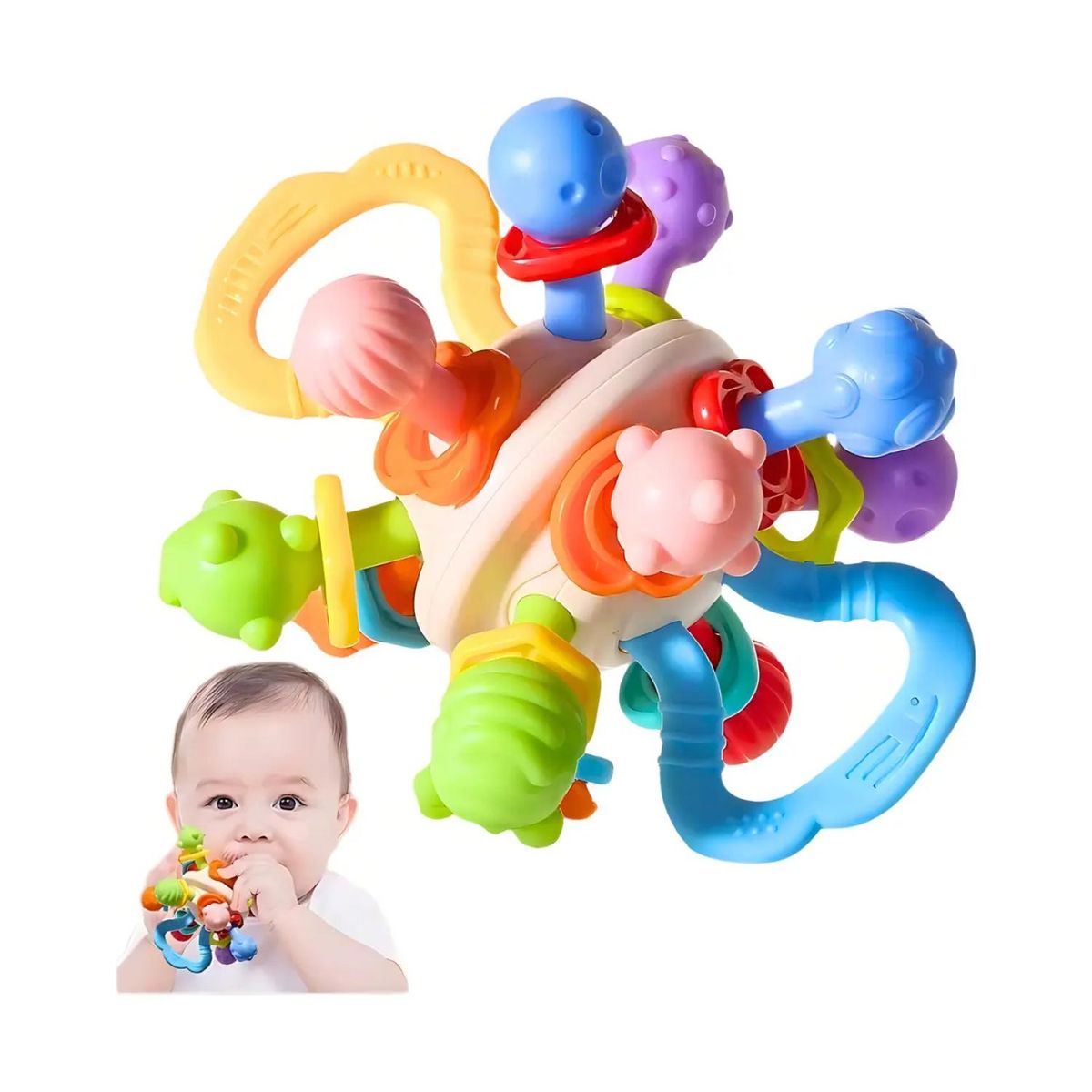GENERICO - Juguete Mordedor Rascador Pelotas Sensoriales Para Bebes