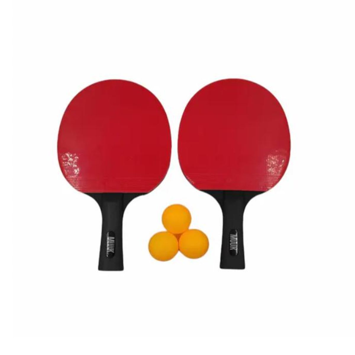 MUUK - Set 2 paletas de ping pong tenis de mesa más 3 pelotas