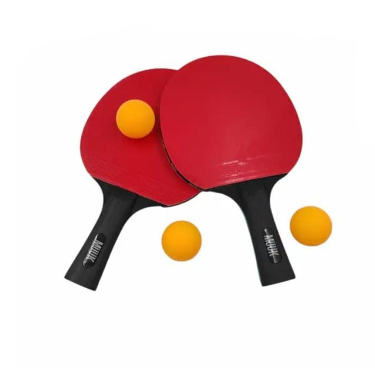 MUUK - Set 2 paletas de ping pong tenis de mesa más 3 pelotas