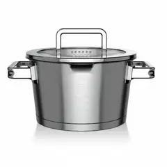 GENERICO - Olla Cacerola Acero Inoxidable 18cm 2.6L Wens Induccion
