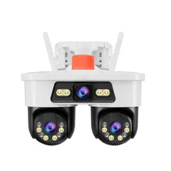 GENERICO - Cámara Triple Jortan Panorámica Hd 360° Wi-fi Alarma