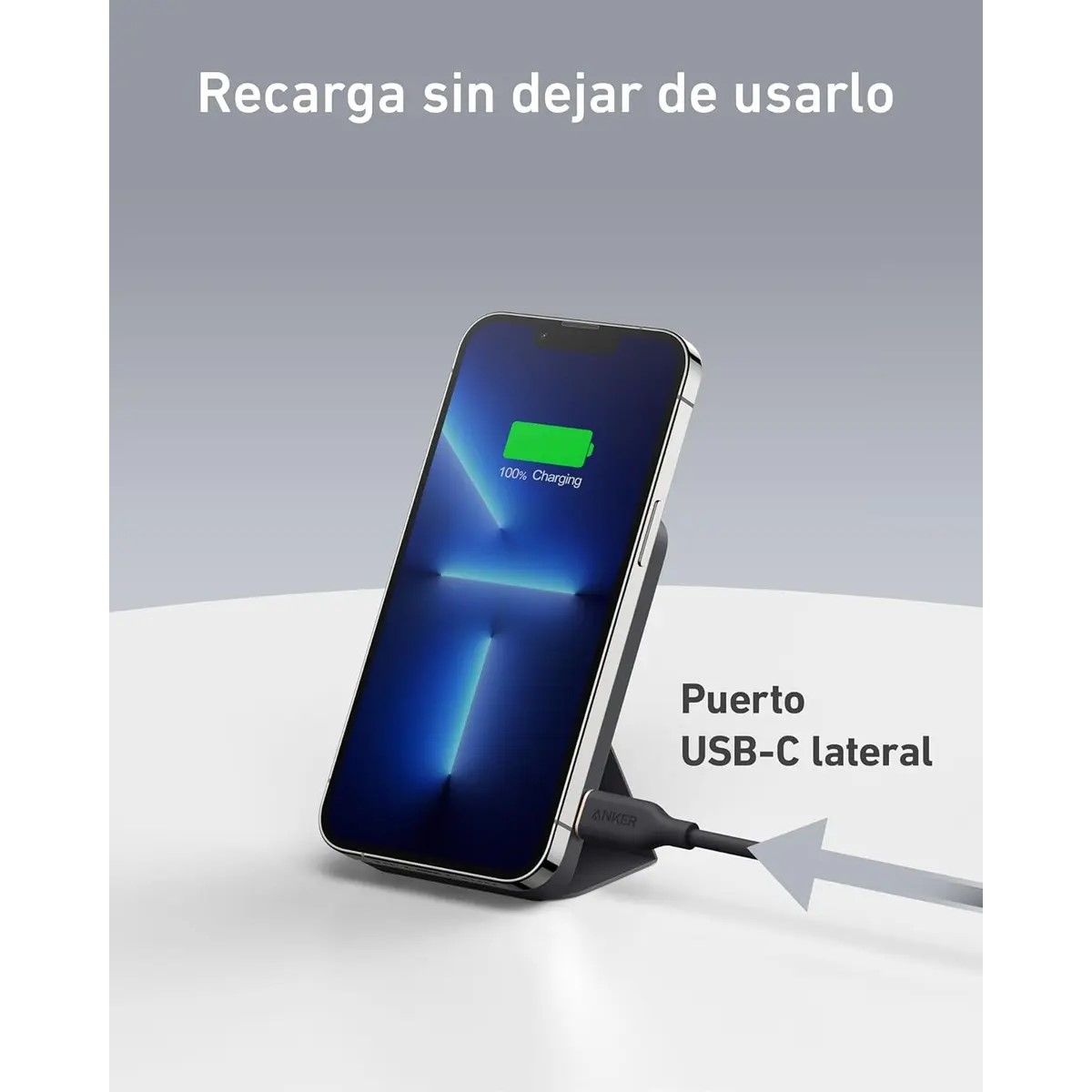 GENERICO - Cargador Portátil Power Bank Anker 622, 5000mah, 12W Con Qi Batería Externa, Cargador Portátil Magnética Plegable BELUG