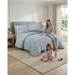 GENERICO - Plumón Cubrecama King Plush con Reverso Chiporro Invierno