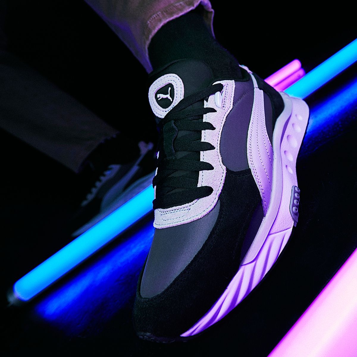 PUMA - Puma Wild rider rollin zapatilla urbana hombre negro