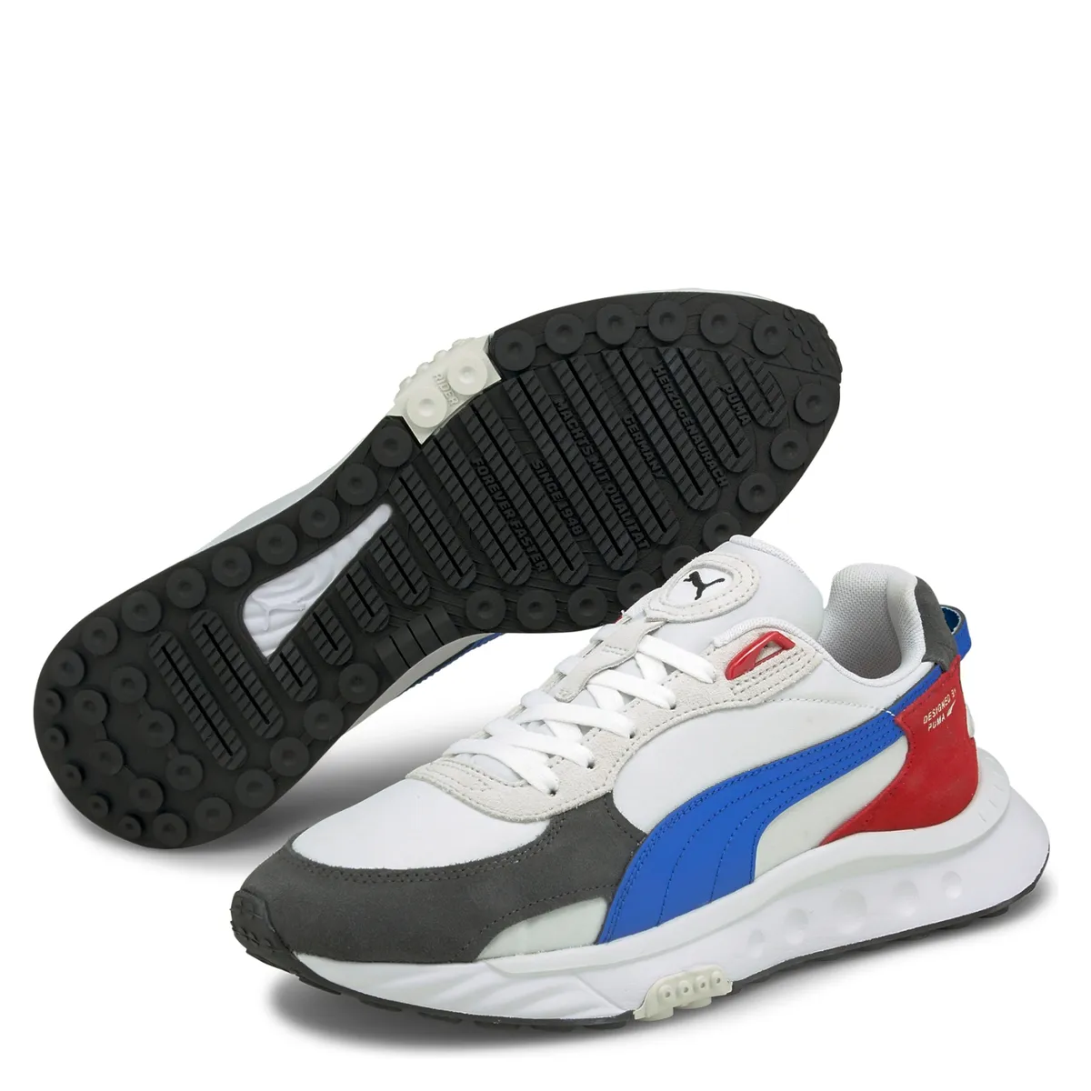 PUMA - Puma Wild Rider Rollin Zapatilla Urbana Hombre Blanco