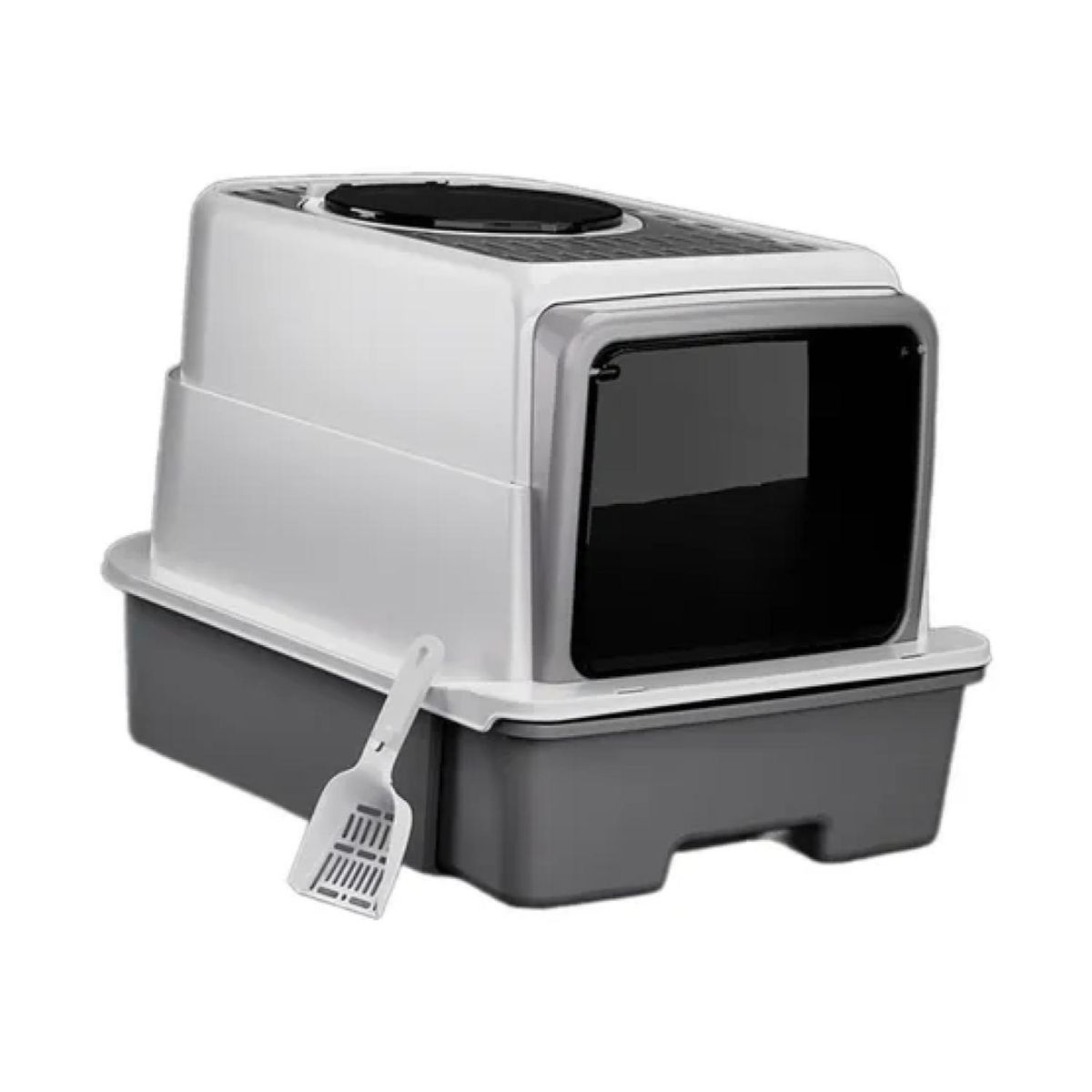 GENERICO - Arenero Con Cajon Deslizable Doble Acceso Para Gatos Mascotas