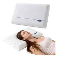 EVERSO - Pack X2 Almohada Memory Foam Con Memoria Cervical Ortopédica