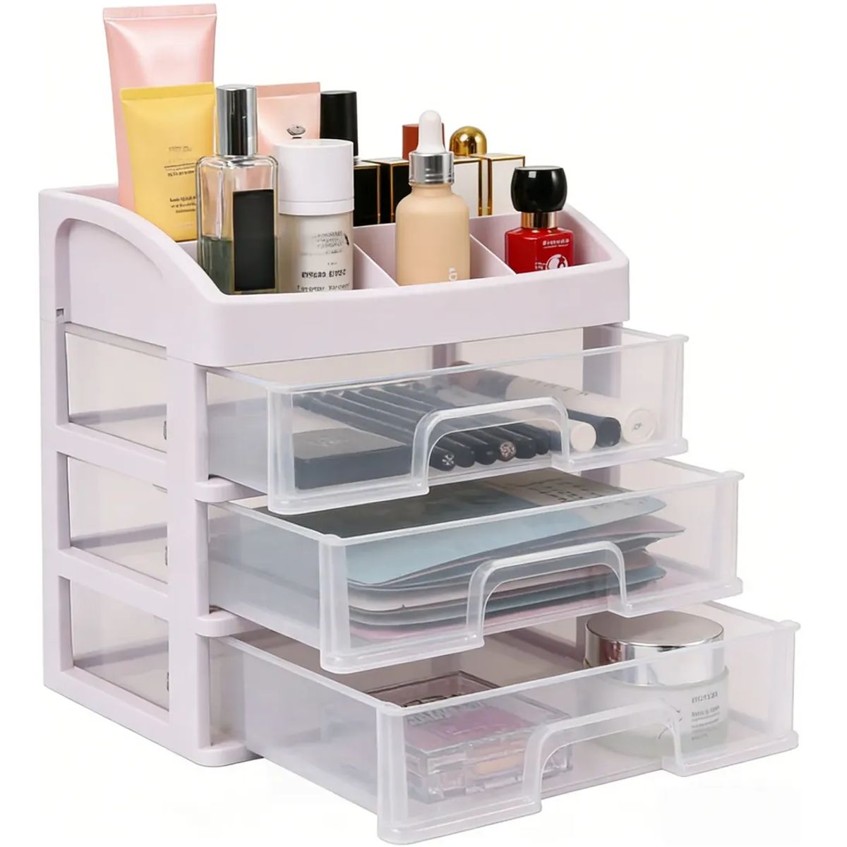 GENERICO - Organizador De Cosméticos Y Maquillaje 3 Cajones Plástico