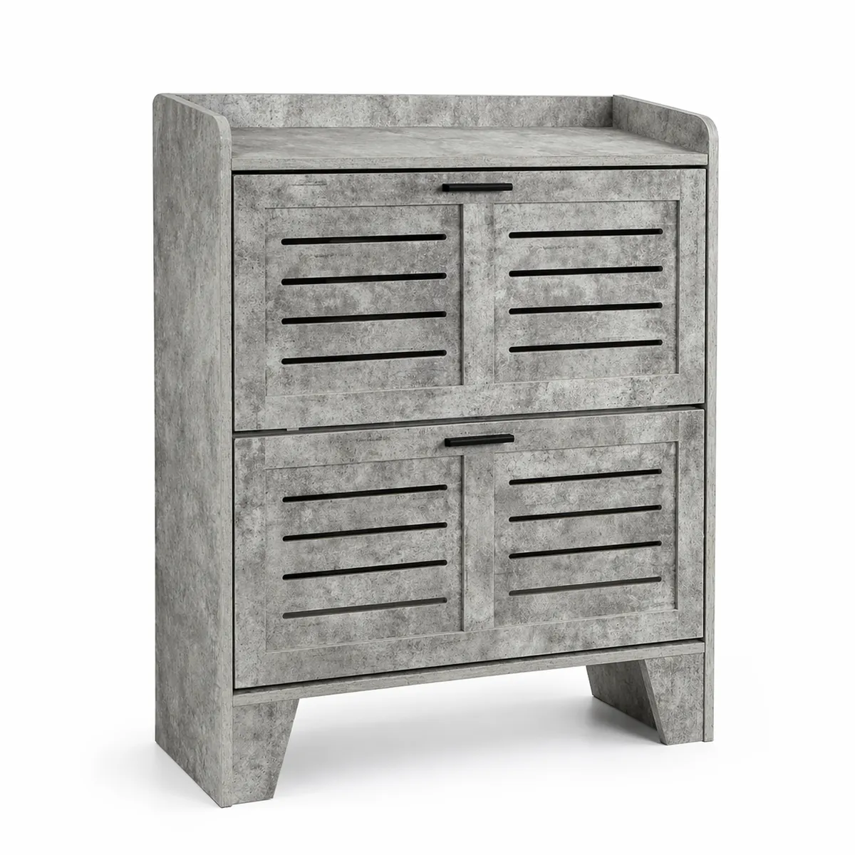 SPACE HOME - Mueble Zapatero Gris Para Entrada O Dormitorio 16 pares