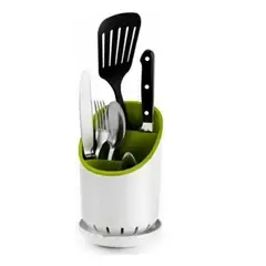 GENERICO - PACK X3 ORGANIZADOR ESCURRIDOR DE CUBIERTOS UTENSILIOS COCINA COLOR VERDE