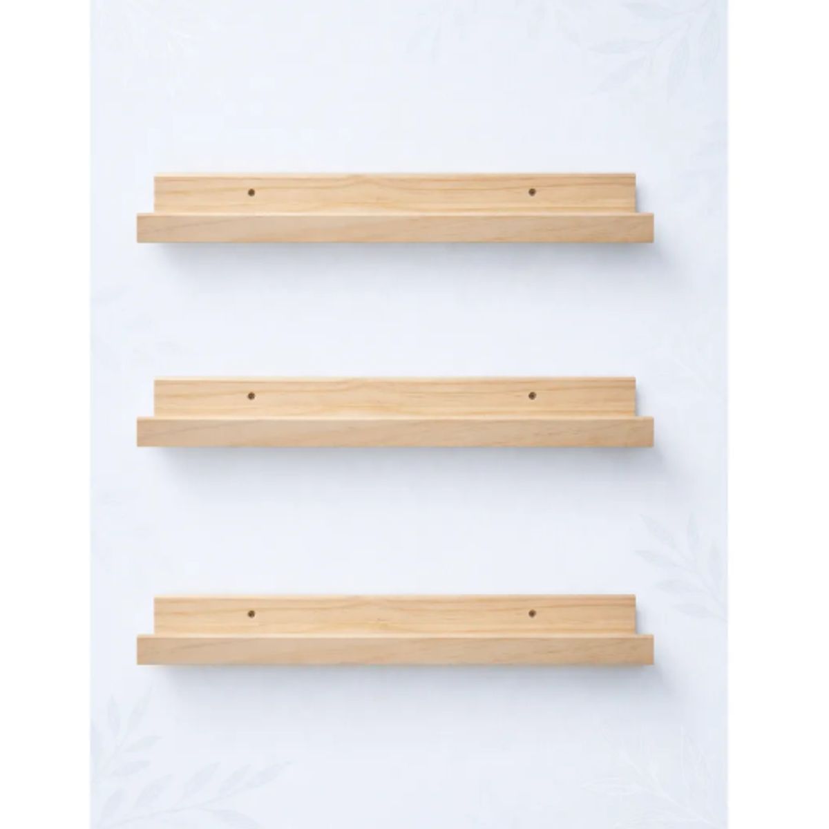 GENERICO - Repisas de Madera Natural para Libros Infantiles pack 2 un