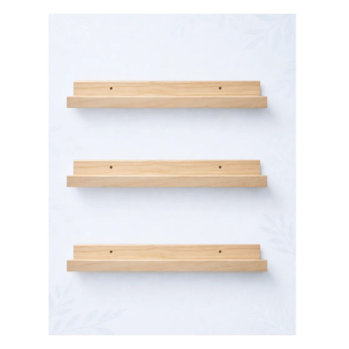 GENERICO - Repisas de Madera Natural para Libros Infantiles pack 2 un