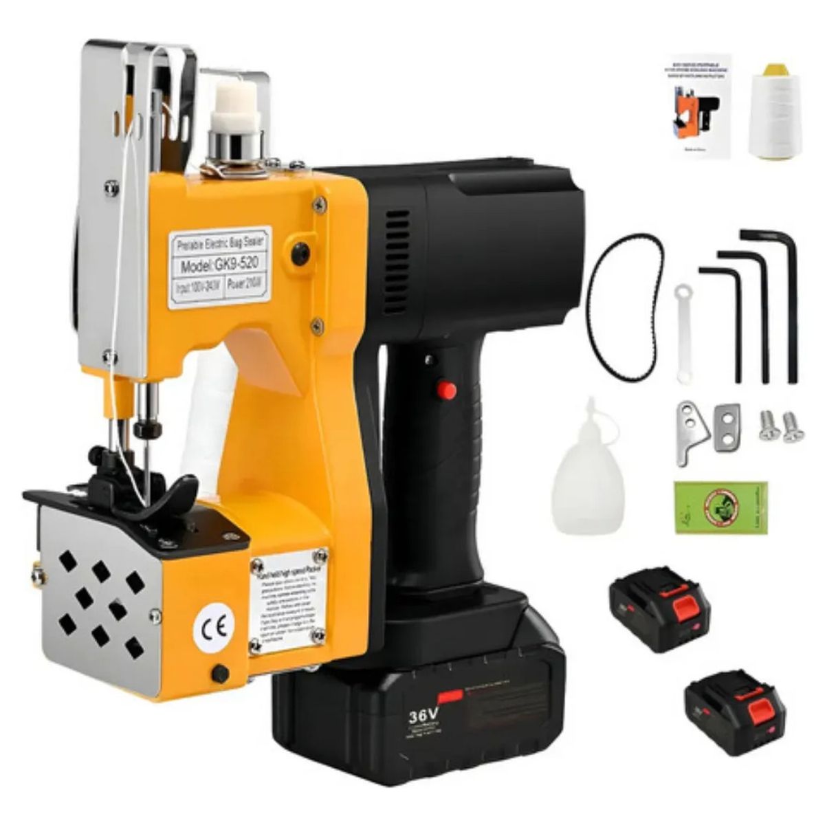 METEX - Máquina Coser Costales Sacos Inalámbrica Con 2 Baterías