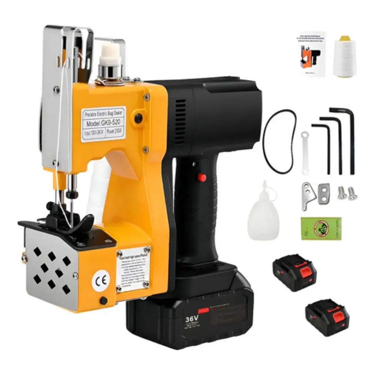 METEX - Máquina Coser Costales Sacos Inalámbrica Con 2 Baterías