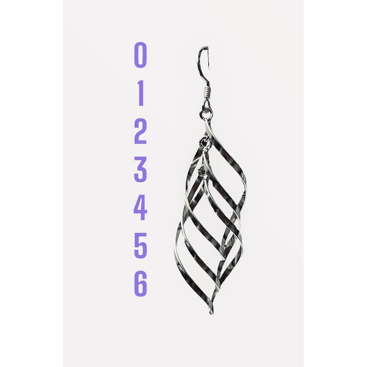 TAETHAI - Aros de plata 925 colgantes largos