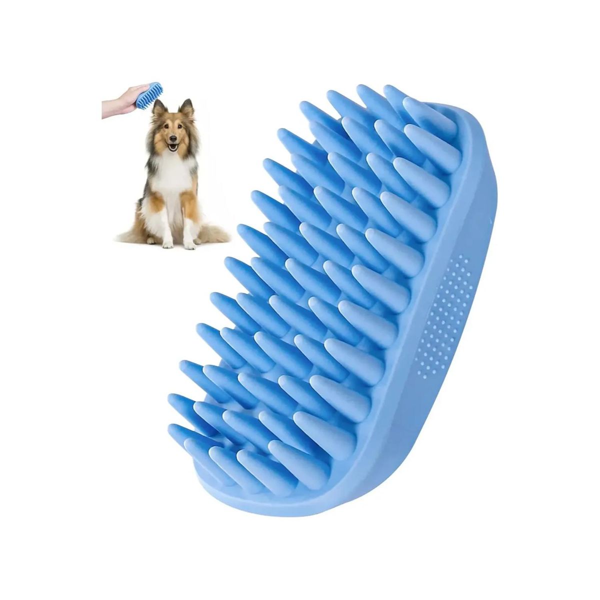 GENERICO - Cepillo Para Baño Ducha De Mascotas Goma Suave