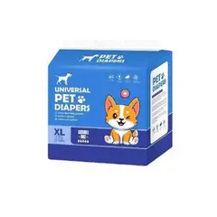 GENERICO - Pack 12 Pañales Absorventes L Para Perros Macho Mascotas