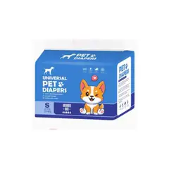 GENERICO - Pack 12 Pañales Absorventes M Para Perros Macho Mascotas