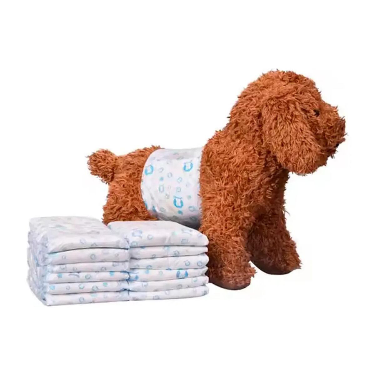 GENERICO - Pack 12 Pañales Absorventes M Para Perros Macho Mascotas