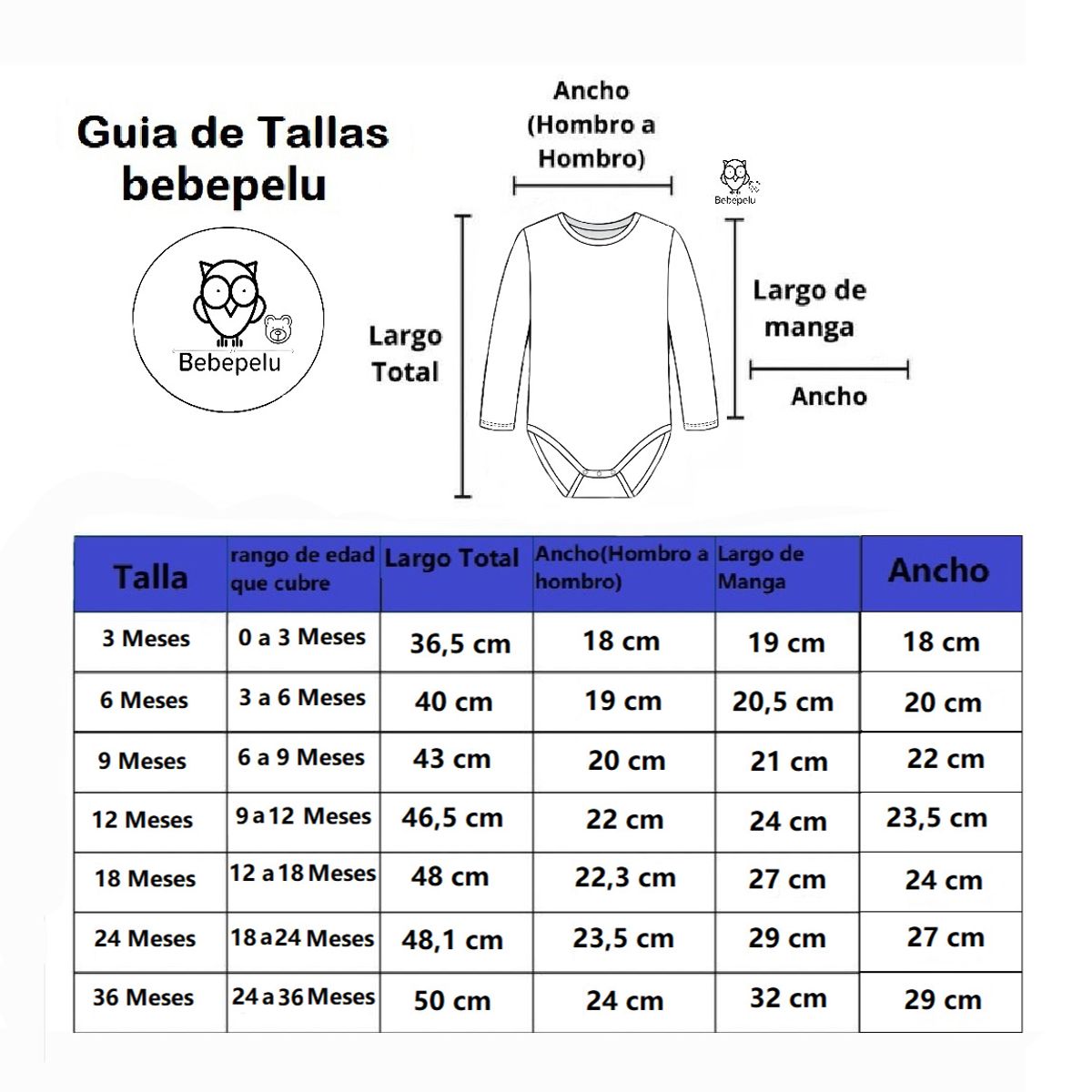 BEBEPELU - Pack 5 Body Manga Larga bebepelu Surtido Niña
