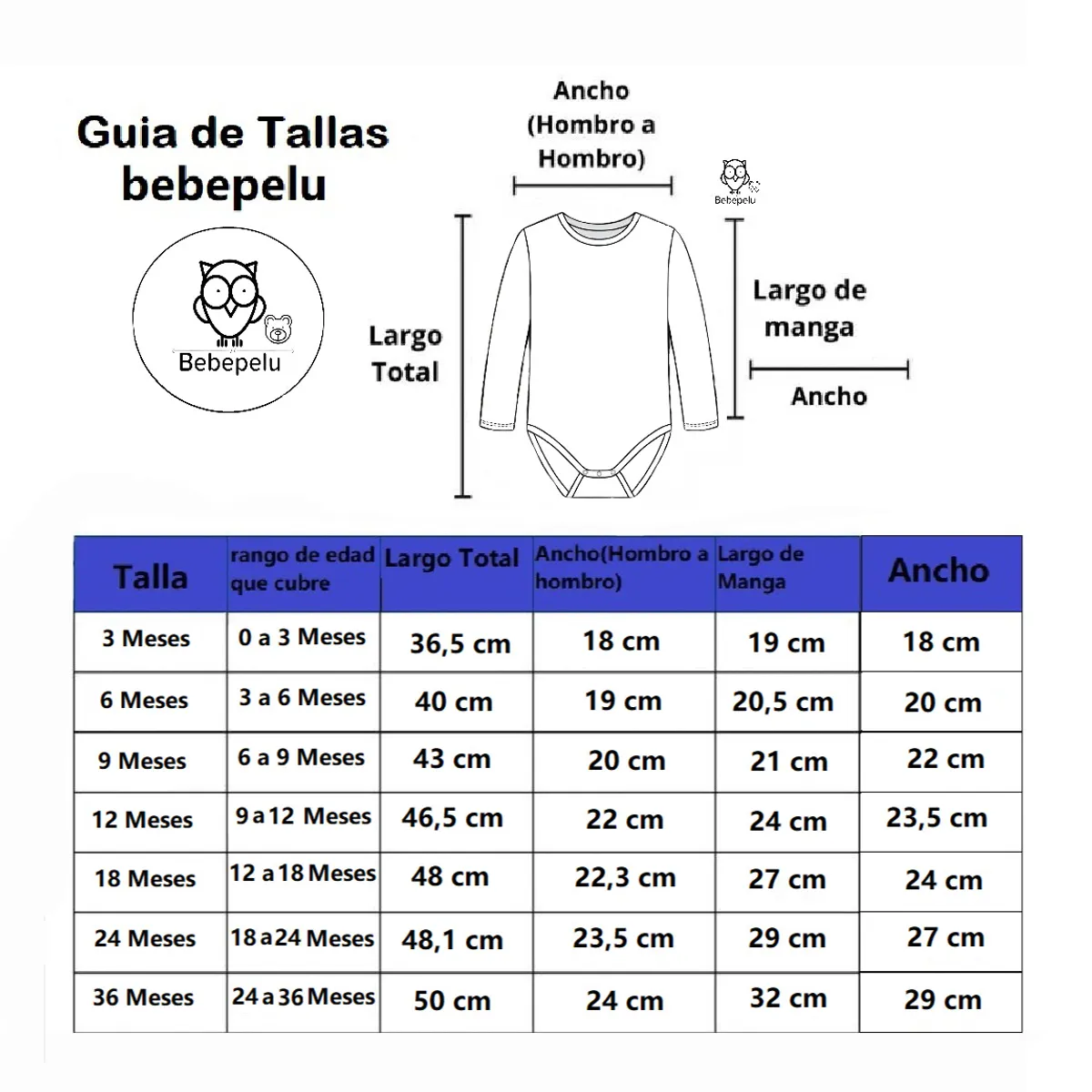 BEBEPELU - Pack 5 Body Manga Larga bebepelu Surtido Niña