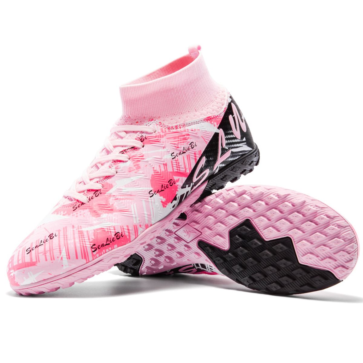 DANWEILE - Zapatillas  fútbol Unisex  Rosa