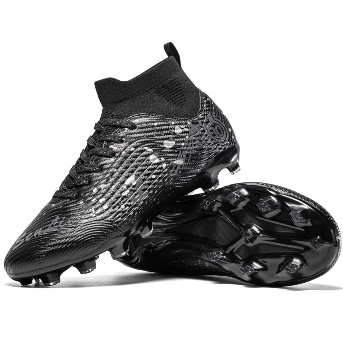DANWEILE - Zapatillas Futbol Unisex Negro