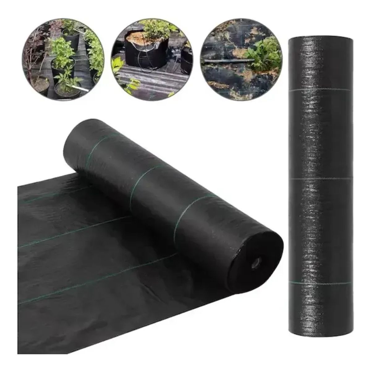 GENERICO - Tela Anti Maleza Anti Hierba Ground Cover 10 X 1.50 Mts