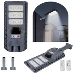 KUANGYE - 2Und Luz Solar Exterior 300W Recargable Ip65 800 LED Sensor M Y Control R Para Entrada,Garaje,Jardín