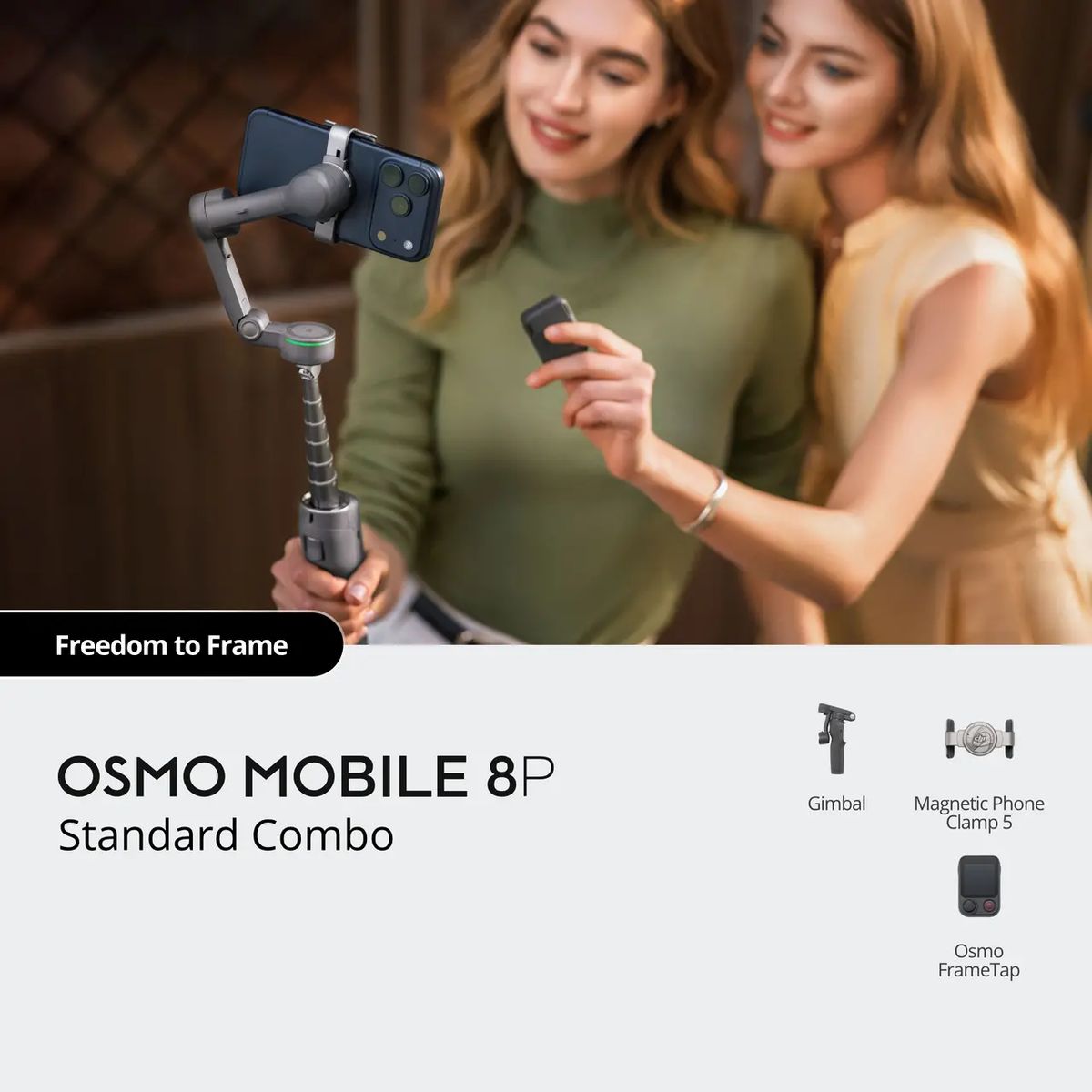 DJI - Estabilizador para smartphone Pack Estándar DJI Osmo Mobile 8P