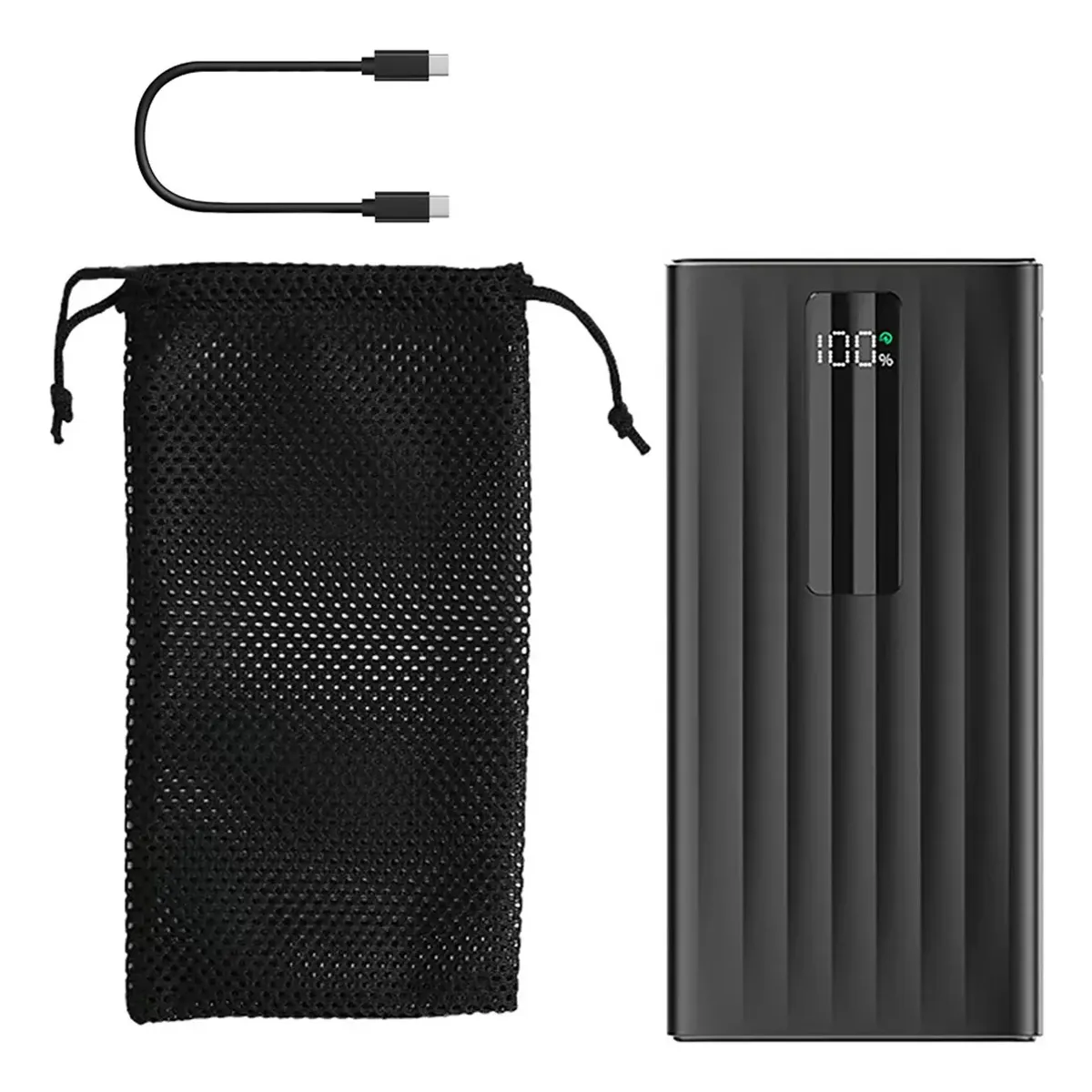 SANKARA - Power Bank 10000 Mah Batería Externa 22.5w Cargador Portatil Negro