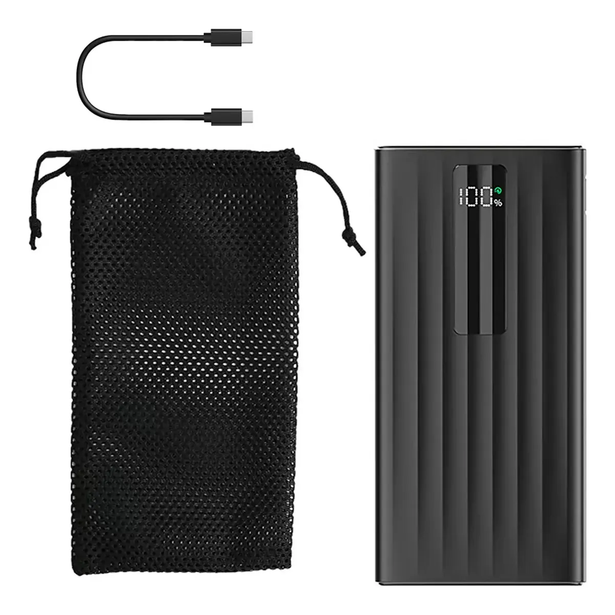 SANKARA - Power Bank 10000 Mah Batería Externa 22.5w Cargador Portatil Negro