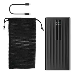 SANKARA - Power Bank 10000 Mah Batería Externa 22.5w Cargador Portatil Negro
