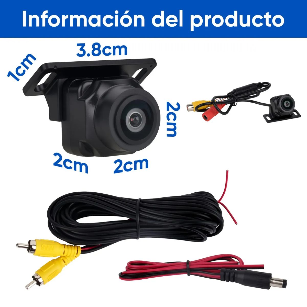 AIZO - Cámara Para Auto Hd 1280p Vision Nocturna Dashcamera 170 Grados