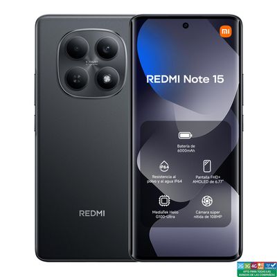 Xiaomi Redmi Note 15 5G Negro 8Gb + 256Gb Negro 256 Gb