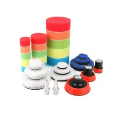 GENERICO - Kit De 29 Piezas Pulir Esponjas Almohadillas Para Auto