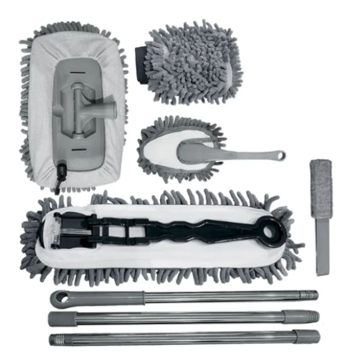 GENERICO - Kit Cepillos De Microfibra Auto Hogar Interior Y Exterior