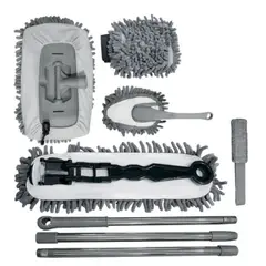 GENERICO - Kit Cepillos De Microfibra Auto Hogar Interior Y Exterior