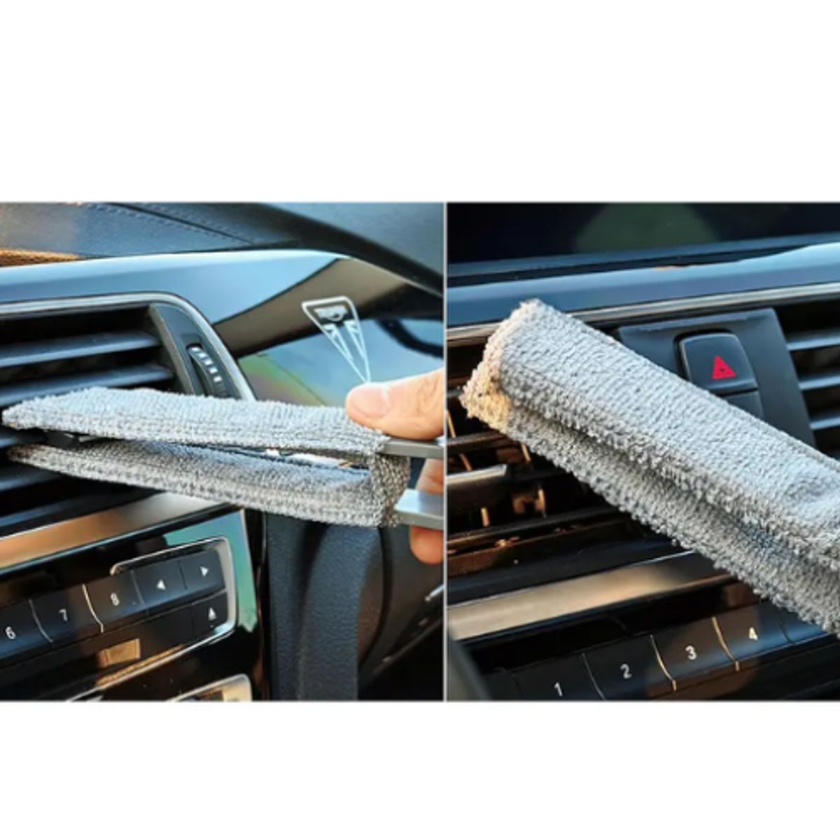 GENERICO - Kit Cepillos De Microfibra Auto Hogar Interior Y Exterior