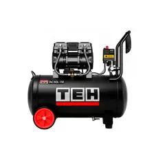 TEH - Compresor de Aire 50 Litros Libre de Aceite 2HP TEHTOOLS