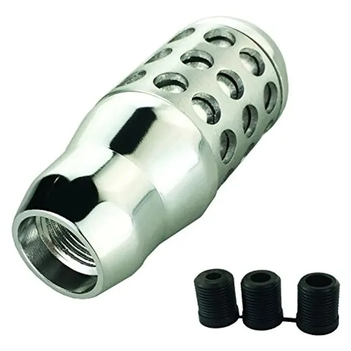 GENERICO - Pomo De Cambio De Marchas De Aluminio Plateado Para Coche
