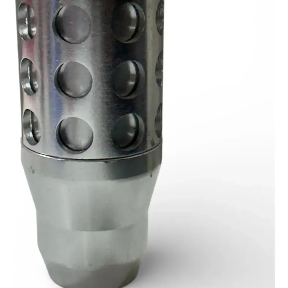 GENERICO - Pomo De Cambio De Marchas De Aluminio Plateado Para Coche