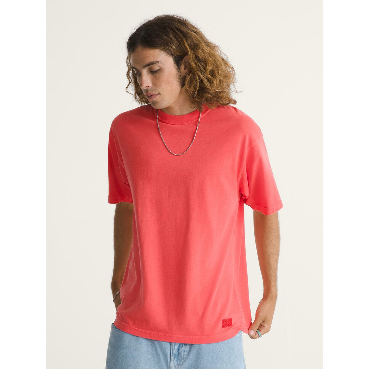 VANS - Polera MC Hombre Loose Fit Tshirt BeigeCrudo VANS