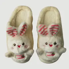 LIKE SHOP - Pantuflas Mujer Antideslizante Suela Confortable Conejito 5419