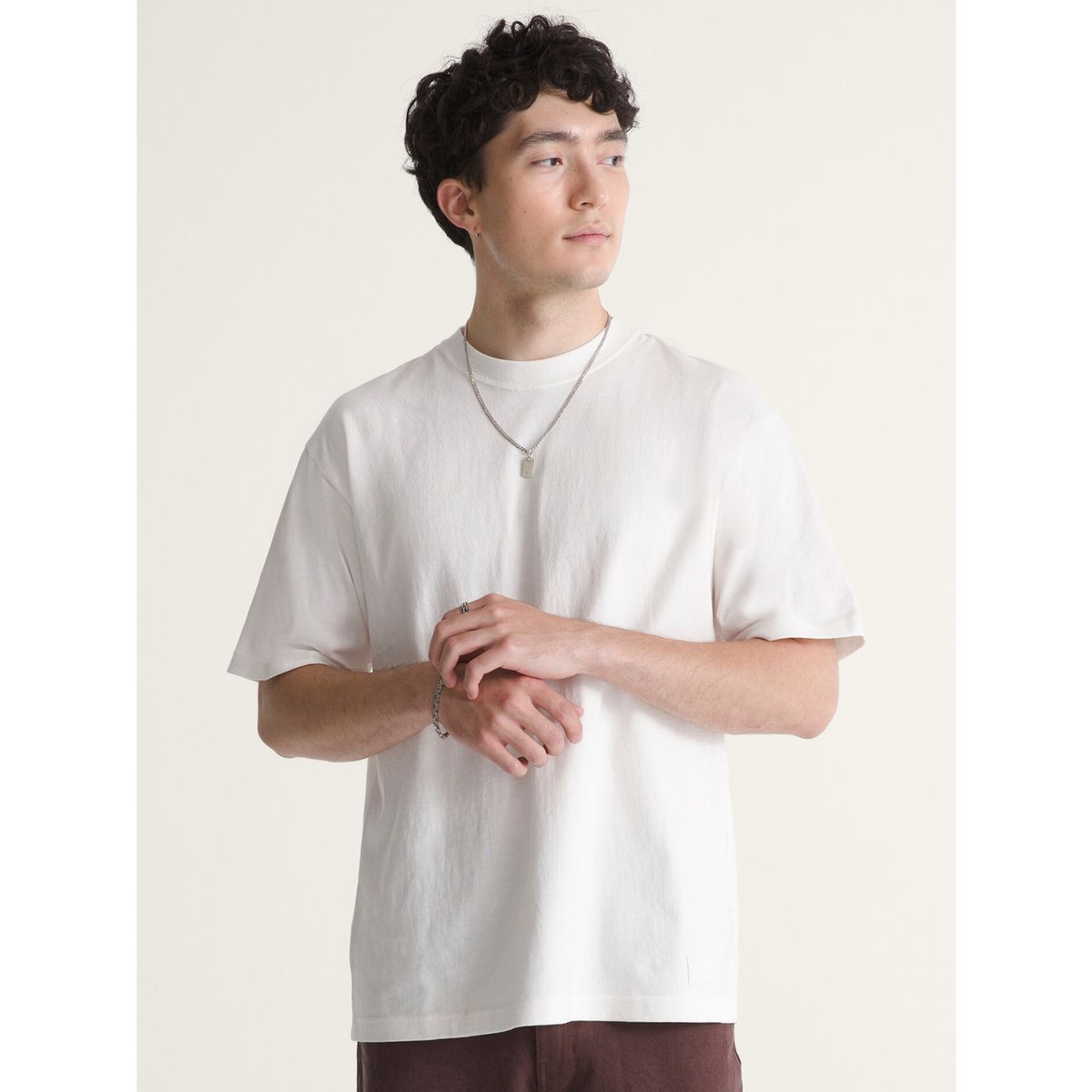 VANS - Polera MC Hombre Loose Fit Tshirt Blanco VANS
