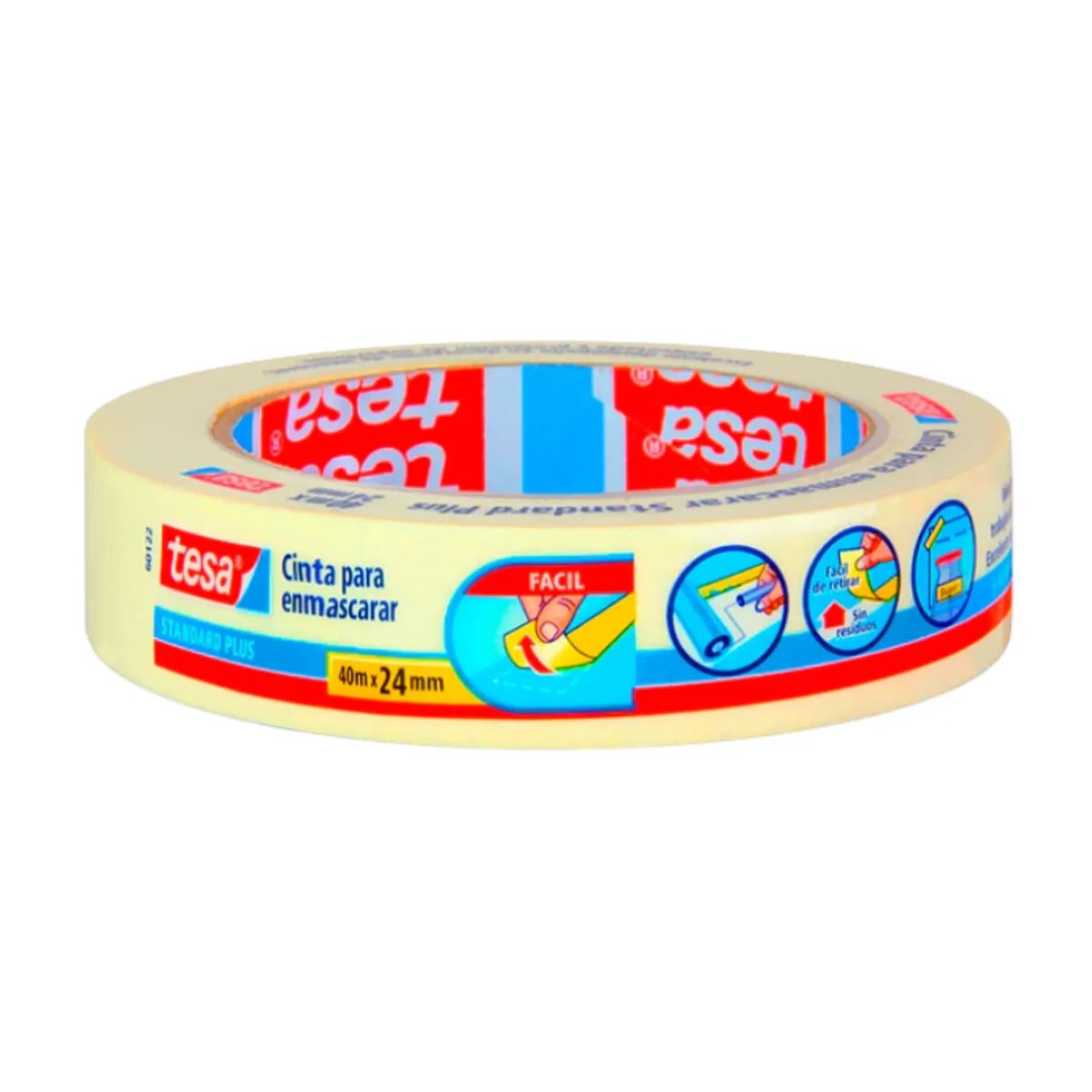 Pack 6 Cintas Enmascarar Tesa 24 mm 40 m, marca TESA - Foto 2