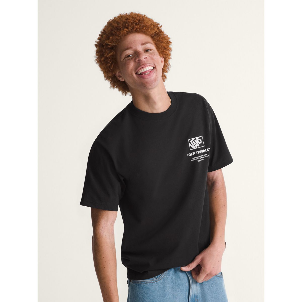 VANS - Polera MC Hombre Stacked Hi Tee Negro VANS