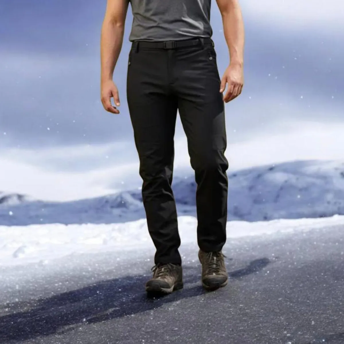 BLUE MOUNTAIN - pantalon largo impermeable  varon liso